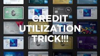 The secret to lower your credit utilization with no money