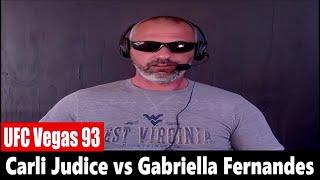 UFC Vegas 93: Carli Judice vs Gabriella Fernandes PREDICTION