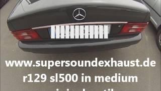 Mercedes R129 Edelstahl Sportauspuff Sound von supersoundexhaust.de