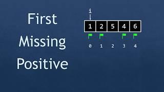 Coding Interview Problem - First Missing Positive