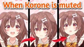 You Can Clearly Tell What Korone is Thinking, Even When She's Muted [Hololive]