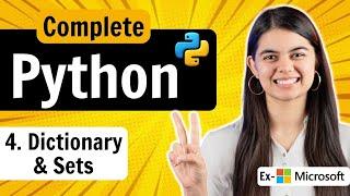 Lecture 4 : Dictionary & Set in Python | Python Full Course