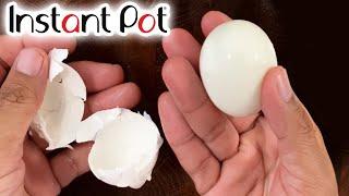 Instant Pot 5-SECOND EGG SHELL PEEL! -I'm SHOCKED!  QUICKEST & EASIEST WAY to PEEL BOILED EGG SHELLS