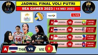 Jadwal Final Voli Putri Sea Games 2023 Thailand vs Vietnam