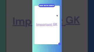 important GK onliners | competitive exams | cherry Creative Concepts | Shorts