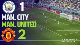 MANCHESTER CITY 1-2 MANCHESTER UNITED • Highlights • Premier League 24/25 | Simulation/Recreation