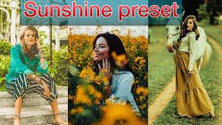 Free Presets Lightroom Mobile DNG and XMP - Sunshine || sunshine preset || Free lightroom presets