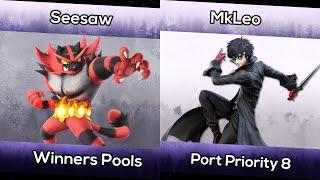 Seesaw (Incineroar) vs MkLeo (Joker) - Winners Pools - Port Priority 8