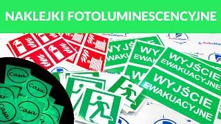 Naklejki fotoluminescencyjne świecące w ciemności #druknaklejek #naklejki #drukarnia