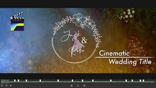 how to create animated cinematic wedding title in LumaFusion tutorial by switch to i