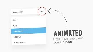 Custom Dropdown Menu using Html CSS & Vanilla Javascript | Animated Dropdown Menu @OnlineTutorialsYT