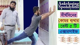 Ankylosing Spondylitis | দীর্ঘদিনের কোমর ব্যথা ভাল করার এক্সারসাইজ- Low back pain relief exercise