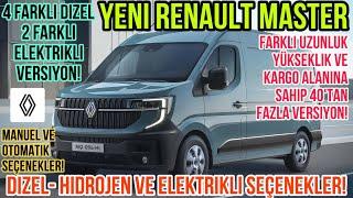 Yeni Renault Master 2025 ile Sizlerleyiz! Dizel Hidrojen ve Elektrikli Seçenekler!