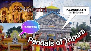 Navratri Pandal of North East || Navratre Celebration in Tripura || Best Pandals of North East