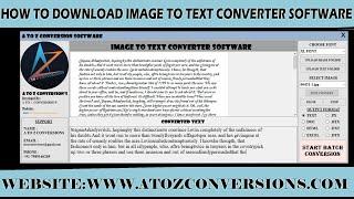 Image To Text Conversion App For PC | Image To Notepad Conversion App For PC | Converter | PC App