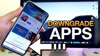 How To DOWNGRADE APPS From The APP STORE - iPhone & iPad
