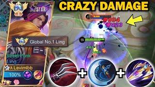 GLOBAL LING BEST 1 HIT BUILD 2023!! | SECRET BUILD FROM TOP 1 GLOBAL LING - MLBB