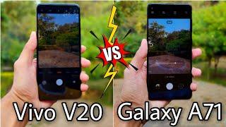 Vivo V20 vs Samsung Galaxy A71 Camera Test | Camera Comparison | Zoom, Video, Portrait & More Test 