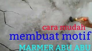 Cara gampang membuat cat motif marmer abu2...