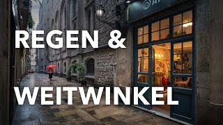 Weitwinkel im Regen