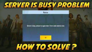 SERVER IS BUSY PLEASE TRY AGAIN LATER PROBLEM SOLVED ! MALAYALAM | PUBG MOBILE  LITE SERVER PROBLEM