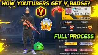 How Youtubers Get V Badge? - Full Process Explain | Free Fire V Badge.