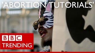 'Abortion tutorial' campaign trending in Chile - BBC Trending