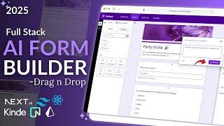 Build AI Form Drag & Drop Builder with Nextjs, Prisma, Neon Postgres, Kinde, Tailwind & Gemini AI