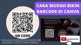 CARA MEMBUAT QR CODE/ BARCODE DI CANVA (Mudah & Cepat)