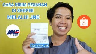 CARA MENGIRIM PESANAN DI SHOPEE MELALUI JASA KIRIM JNE | TUTORIAL JUALAN ONLINE DI SHOPEE