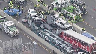 Fort Worth pileup crash timeline: How it happened