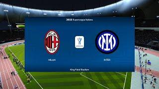 AC Milan vs Inter Milan | King Fahd Stadium | 2022 Supercoppa Italiana | PES 2021