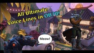 All Ultimate Voice Lines in OB70 || Paladins