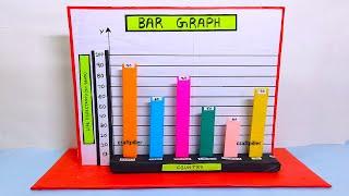 bar graph model 3d for science exhibition - diy using cardboard | craftpiller  | still model