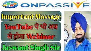 Important Massage : onpassive Go founders Indian Webinar Update by Md kaif Khan motivational speaker