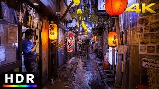 Tokyo Rainy Night Walk in Shinjuku // 4K HDR Spatial Audio
