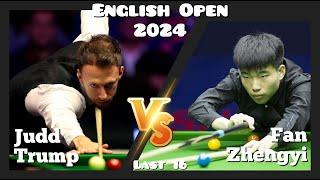 Judd Trump vs Fan Zhengyi - English Open Snooker 2024 - Last 16 Live (Full Match)