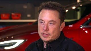 Tesla CEO Elon Musk offers rare look inside Model 3 factory