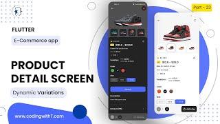 Product Detail Page UI Design | Flutter eCommerce App UI