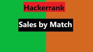 Sales by Match Hackerrank Solution - java 8 | Hackerrank Algorithm | realNameHidden