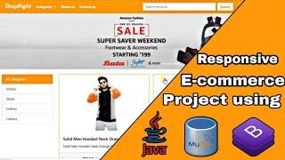 E commerce Project using Java | JSP & Servlet | MySQL | BootStrap | Responsive Ecommerce project