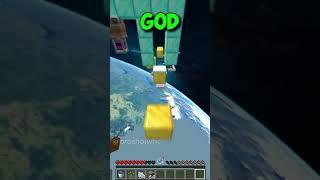 NOOB vs PRO vs GOD vs HACKER: Minecraft Parkour #minecraft #shorts #minecraftshorts #noobvspro