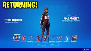 POLO PRODIGY SKIN RETURN DATE in FORTNITE ITEM SHOP! (Polo Bundle Returning 2025)