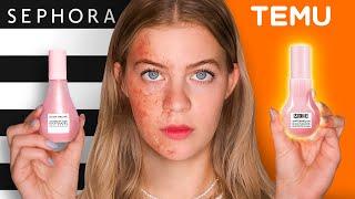 Testing ILLEGAL Skincare Dupes From Temu! *Preppy*
