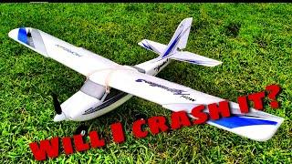 Complete NOOB Learns to fly an RC plane!- Horizon Hobby Mini Apprentice.