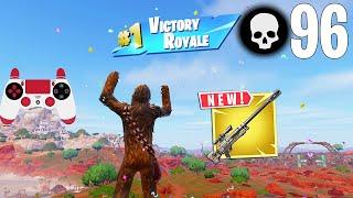 96 Elimination Solo Vs Squads Gameplay Wins (Fortnite Chapter 5 Season 3 PS4 Controller)