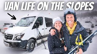 WE SKIED 6 MOUNTAINS IN 6 DAYS LIVING IN OUR VAN! (Colorado van life)