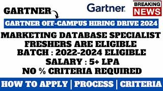 GARTNER OFF-CAMPUS HIRING 2024 | ANY BATCH | ANY GRADUATE CAN APPLY | SALARY : 4-6 LPA