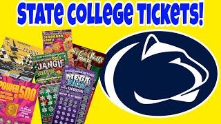 $490 STATE COLLEGE | PA LOTTERY SCRATCH OFF TICKETS #scratchers #scratchofftickets