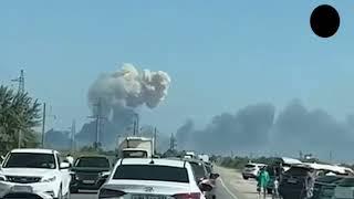 Полное видео взрывов на военном аэродроме "Саки" в Новофедоровке